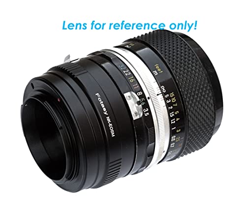 Fotasy Nikkor F Mount Lens To Cannon Ef-M Adapter, Nk F Mount Efm, Efm Nk Adapter, Compatible With Canon Ef M Mount Mirrorless Cameras Eos M M2 M3 M5 M6 M6 Mark Ii M10 M50 M100 M200 M200 #TOP5