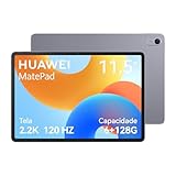Tablet, HUAWEI MatePad 11.5 New, Wifi 6+128GB, Tela FullView de 11.5”2.2K 120 Hz, Câmera Traseira 13 MP, Câmera Frontal 8 MP, Bateria de 7700 mAh, Cinza Espacial