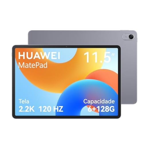 Tablet, HUAWEI MatePad 11.5 New, Wifi 6+128GB, Tela FullView de 11.5”2.2K 120 Hz, Câmera Traseira 13 MP, Câmera Frontal 8 MP, Bateria de 7700 mAh, Cinza Espacial
