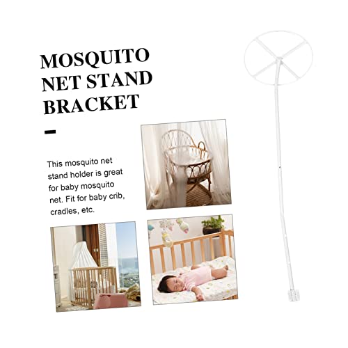 GARVALON 1 Conjunto Suporte De Mosquiteiro Suporte De Aço Mosquiteiro Posição Líquida Suporte De Dos