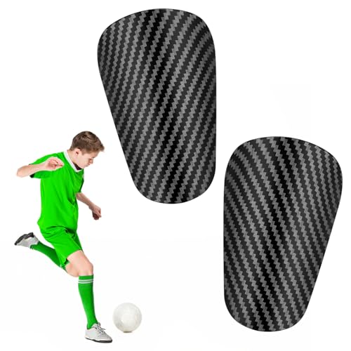 Espinilleras de Fútbol, Mini Espinilleras de 10x6 cm Espinilleras Protectoras Espinilleras de Fútbol Antideslizantes para Niños Niñas (Gris Oscuro)