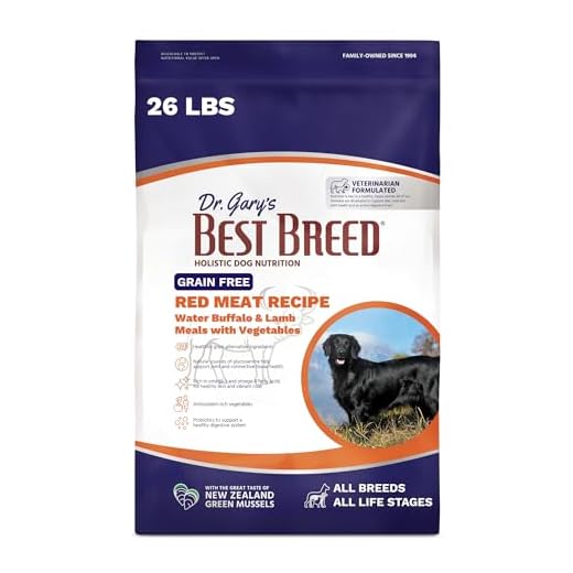 Dr. Gary's Best Breed Grain Free Red Meat Recipe Slow-Cooked in USA [Natural Dry Dog Food for All Breeds and Sizes] - 26lbs., Dark Brown