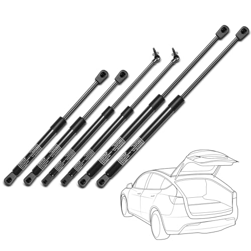 6PCS Hood & Liftgate & Rear Window Glass Lift Support Struts Gas Spring Shocks Replacement for Jeep Grand Cherokee 1999-2004