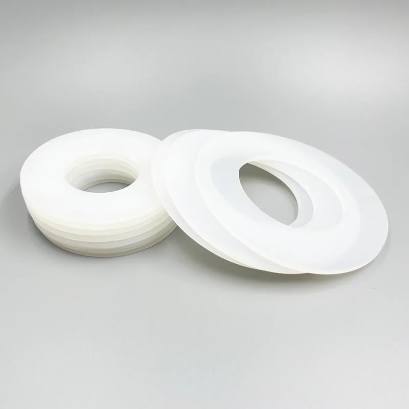 10pcs High-Temperature Resistant White Silicone O Ring Seal Washers - for Plumbing, Machinery, and Electronics(20 x 30 x 2mm)