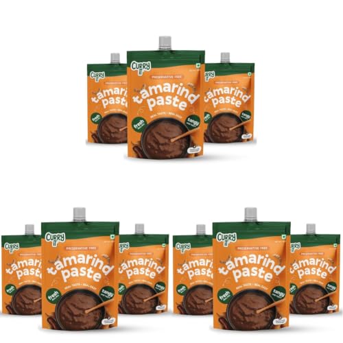 Image of CURRYiT Tamarind Paste| Rich & Tangy Imli Taste | Authentic Flavour for Sambhar, Rasam & Traditional Dishes | for Samosa, Pakoras & Snacks | No Preservatives 100g (Pack of 9)