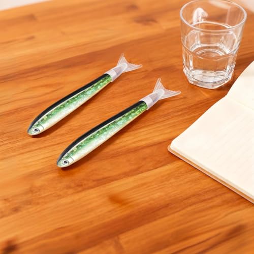 Stylos fantaisie en forme de poisson pour surmonter l'ennui : lot de 40 stylos à paillettes - 3