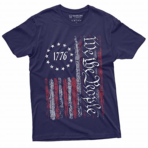 We The People Tee Shirt 1776 Independence Day 4th of July USA Graphic Flag Print T-Shirt4