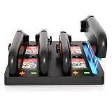 Magnetic Charging Dock for Nintendo Switch 2 (2025) Joy-Con – 4 Fast Charging ports with LED Status Lights - Switch 2 Controller Charger Docking Station with 4 Game Cards Slots