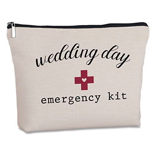 Bridal Shower Gifts Travel Makeup Bag  Wedding Day Emergency Kit For Bride  S...