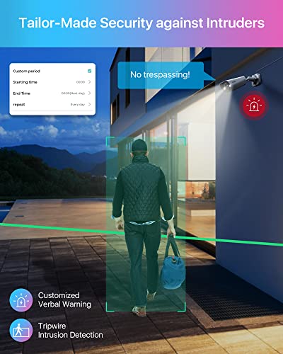 Image of ZOSI 5MP PoE Add-on Camera, Face Person Vehicle Detection, 2 Way Audio, Starlight Night Vision, Sound&Light Siren, 3K Weatherproof Outdoor Indoor Home Bullet IP Cam, Only Compatible with ZOSI POE NVR