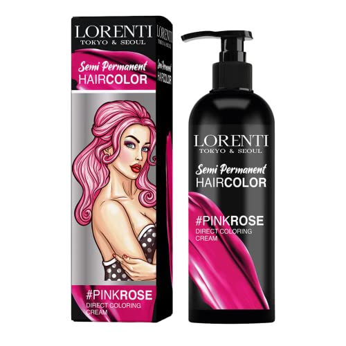 Lorenti Semi Permanent Direct Coloring Cream 250ml (PinkRose)
