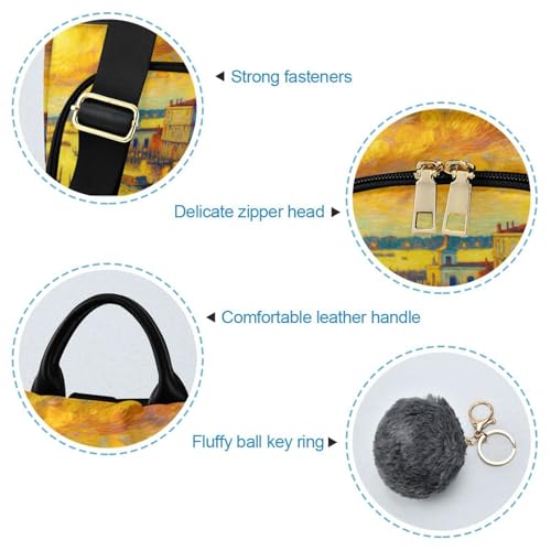 Mochila de pintura al óleo para mujer Venice bolso antirrobo de viaje casual 6