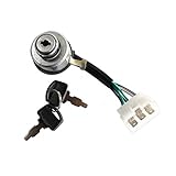 HURI 6-Wire Generator Ignition Key Switch with 2 Keys for Portable Generator PG6WIKWELEC