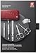 ZWILLING Beauty Classic INOX 5-Piece Manicure Set Pedicure Kit, Stainless Steel Nail Care, Cowhide, Crocodile Edition, Red