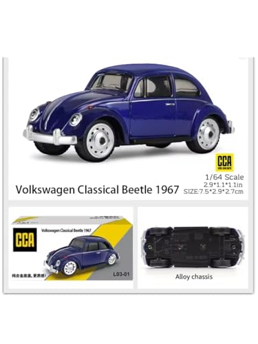 Image of CCA 1:64 Volkswagen Classic Beetle 1967 Collection Cool Car Series 3+ Years (Blue)