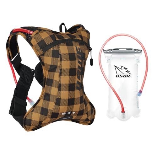 USWE Mochila de hidratação Outlander XC, corrida, caminhada e hidratação com bexiga de água (1,5 L/1,417 g), Hydropack para homens e mulheres, equipamento de mochila e equipamento para ciclismo, MTB