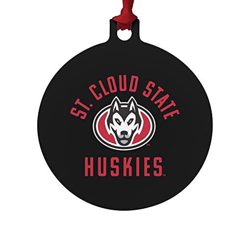 GRAPHICS & MORE St. Cloud State University Huskies Logo Aluminum Holiday Christmas Tree Ornament - 3.0" (7.6 cm) x 3.37" (8.6 cm)