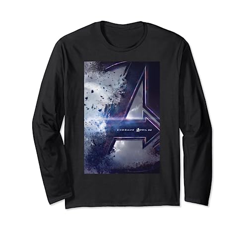 Marvel Avengers Endgame Movie Poster Long Sleeve t-shirt manches longues coton