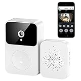 Campainha Inteligente com Câmera HD Integrada, Detecção de Movimento PIR, Alarme de Segurança, Interfone e Wi-Fi, Armazenamento na Nuvem, para Casa e Apartamento - Point Drinks