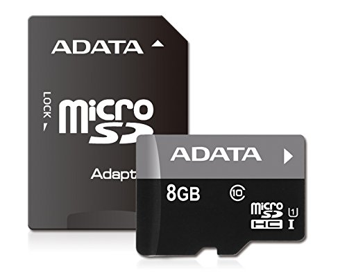 ADATA 16 GB Micro SDHC Card Class 10 with SD Adaptor AUSDH16GCL10-RA1