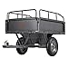 VEVOR 10 Cu.Ft. & 500lbs ATV Trailer Dump Cart Tow Behind, Heavy Duty Utility UTV Trailer, Tow Behind Steel Yard Dump Wagon Cart with 14