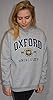 MyOxford Oxford University OU201 Unisex Licensed Sweatshirt Grey – Premium Fleece Crew Neck Jumper with Applique Embroidery, 70% Cotton, XS–XL (S) #1