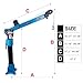 Pismire 1T New Folding Truck-Mounted Bed Crane Quick Removal Design Hoist Lift Pickup with Electric Winch 5000 lb 12V, Painted Steel 2200 Ib Pickup Truck Jib Cranes 360 Swivel Truck Crane
