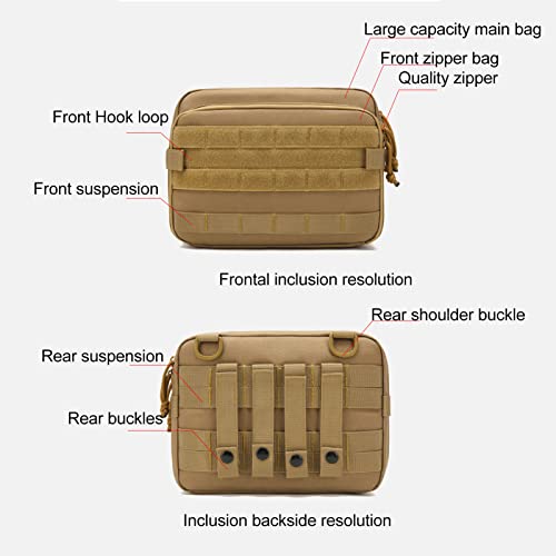 Bolsa de cintura Molle para ambientes externos, bolsa de cintura Molle, cintura elástica, tecido Oxf