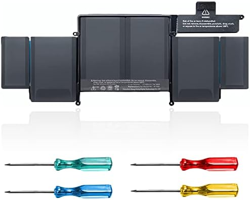 A1582 A1502 Laptop Battery Replacement for Macbook pro Retina 13 inch Late 2013 Mid 2014 Early 2015,Fits A1493 Laptop Battery [Li-Polymer 11.42V74.9WH 6559mAh]