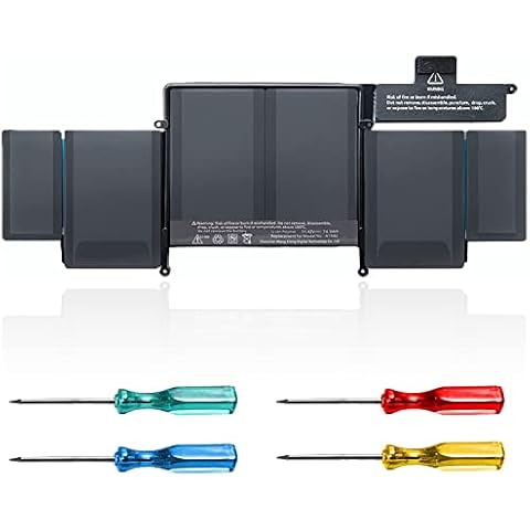 A1582 A1502 Laptop Battery Replacement for Macbook pro Retina 13 inch Late 2013 Mid 2014 Early 2015,Fits A1493 Laptop Battery [Li-Polymer 11.42V74.9WH 6559mAh] Cover
