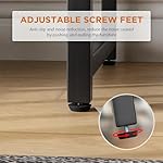 PayLessHere 32/39/47 inch Computer Desk Study Writing Table, Adjustable feet, Modern Furniture for Home Office (1, Brown, 32 inch) - Image 5