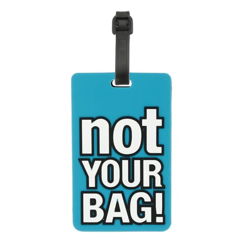PATIKIL ラゲッジタグ(Not Your Bag) PVC製の面白いトラベルバゲージバッグタグ 女性用男性用 ブルー PATIKIL ラゲッジタグ(Not Your Bag) PVC製の面白いトラベルバゲージバッグタグ 女性用男性用 ブルー