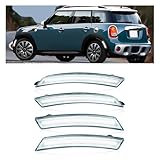 HECASA LED Side Marker Light Compatible with 2007-2015 Mini Cooper R55 R56 R57 R58 R59 R60 R61, Fender Bumper Lamps 4Pcs Clear Lens White LED, Clubman Hatch Convertible Coupe