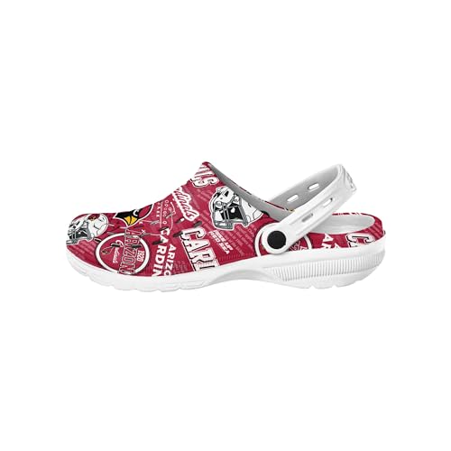 Image of FOCO Arizona Cardinals NFL Mens Historic Print Clog with Strap