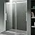 ANZZI 76" x 60" Frameless Shower Door in Polished Chrome, Stella Water Repellent Glass Shower Door with Seal Strip Parts and Handle, Easy Glide Rollers Sliding Shower Door (SD-FRLS05902CH)