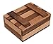 ROMBOL Geschenkbox 2, Magic Box, Schatzkiste, Geschenkverpackung, klein, Holzspiel, Denkspiel, Knobelspiel, Geduldspiel aus Holz