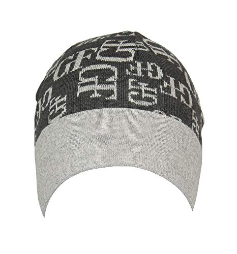 Bonnet GIANFRANCO FERRE en maille premium gris anthracite fabriqué en Italie