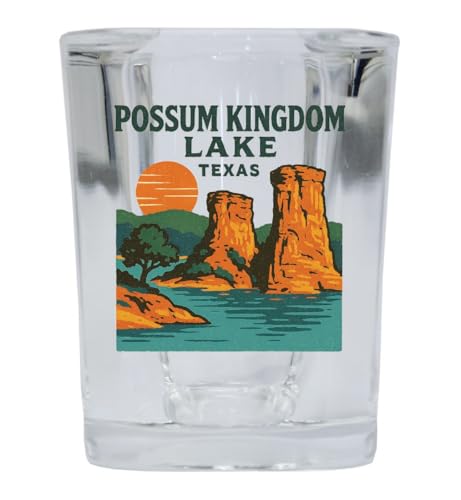 Vaso para shots de vidrio cuadrado 2 oz souvenir