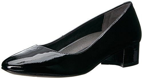 Walking Cradles Sapato feminino Heidi, couro envernizado preto, 38, Couro envernizado preto, 7 Wide
