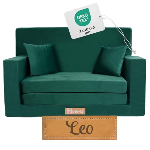 Flumi Personalisierte Kindercouch: Mini Schlafsofa für Kinderzimmer,...