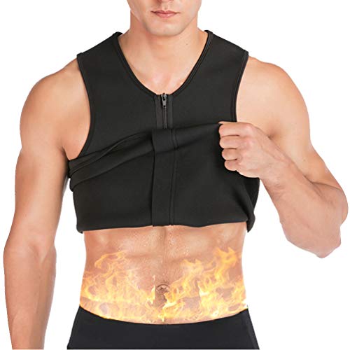 Männer Taille Trainer Weste Neopren Weste Abnehmen Shirt für Gewichtsverlust Body Shaper Sauna Tank Top Workout Shirt Cover