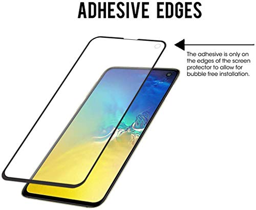 Image of Screen Protector for Samsung S10e (Black) Tempered Glass Edge-to-Edge 6D Screen Guard With Installation Kit