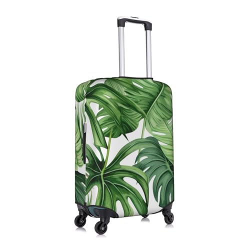 FEMOS Tropical Palm Banana Leaves - Travel Suitcase Cover Elastic Luggage Covers Trolley Protector Cover Fits 18-32 Inch Luggage3