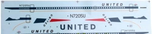 Miniatura 6 de Roden 320-1144 - B. 720 American Airplane United Airlines Modelo de plástico
