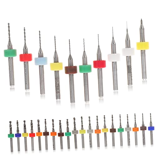 HOLIDYOYO 30pcs Metric Drill Bit Set Jewelers Drill for Jewelry Making Tungsten Steel Accessories