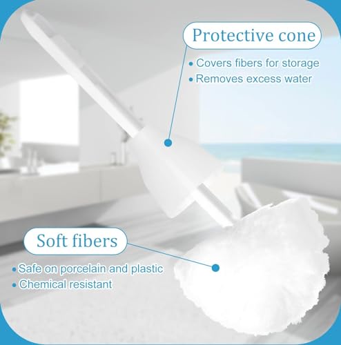 Balai brosse WC multifonction doux en matériaux durables et design - 4