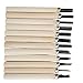 Atyhao Kit di Utensili per Intaglio, 12 Pezzi Manico in Legno Incisione scalpello taglierina Coltello Lavorazione del Legno Arti Artigianato Kit di Strumenti per incisioneLavorazione del Legno
