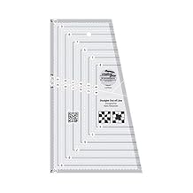 Creative Grids Straight Out of Line Quilt Ruler CGRKA3 Made in USA, 6in x 10in, Non-Slip Grip Acrylic Quilt, Sewing, Crafting, Patchwork Ruler & Template