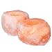2 Natural Himalayan Salt Candle Holders Tealight