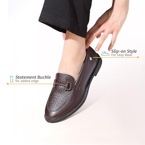 Image of YOHO Bliss Loafers for Women | Comfortable & Stylish Bellies | Fashion Moccasins with Footpharma Footbed | Slip-on for Casual & Formal Wear | 002
